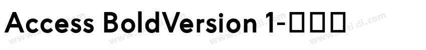Access BoldVersion 1字体转换